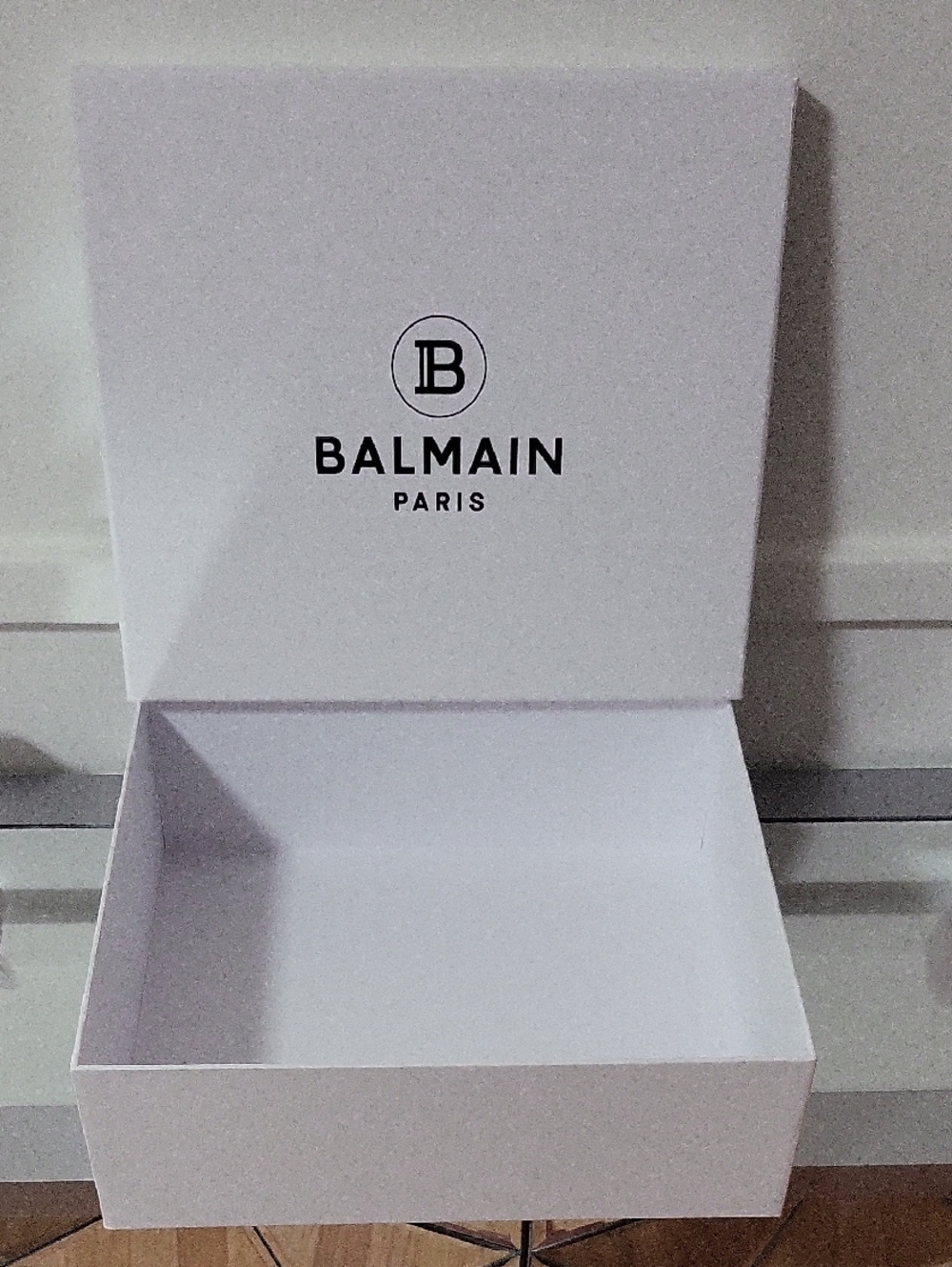 Balmain White With Black Logo Gift Box